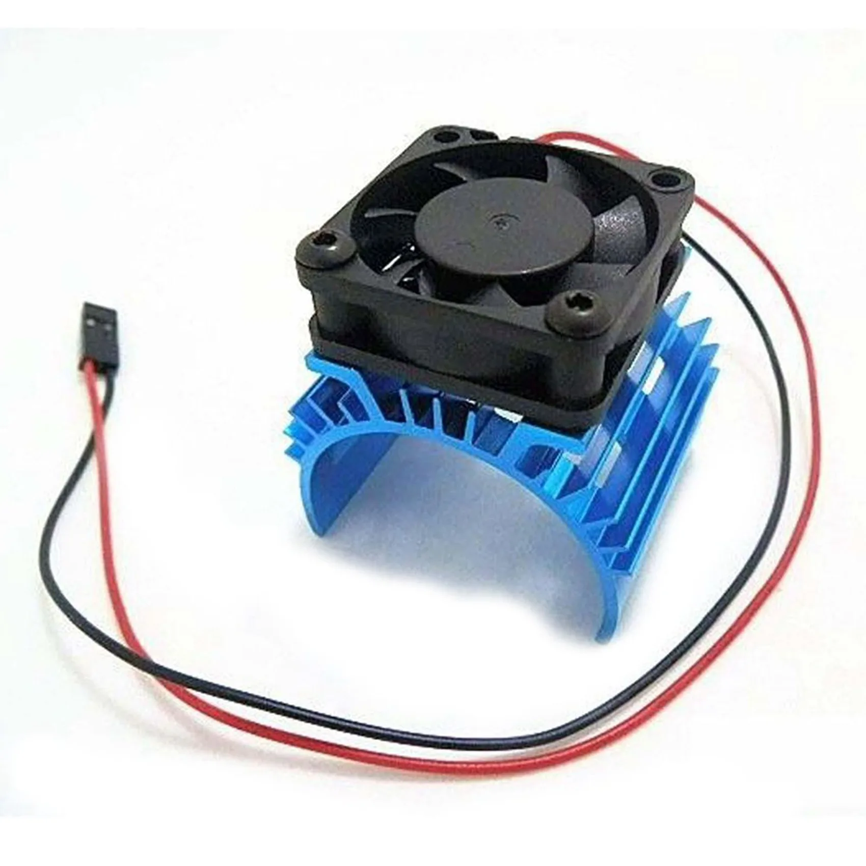 FBIL-4X Metal Heat Sink With 5V Cooling Fan For 1/10 RC Car 540 550 3650 Size Motor