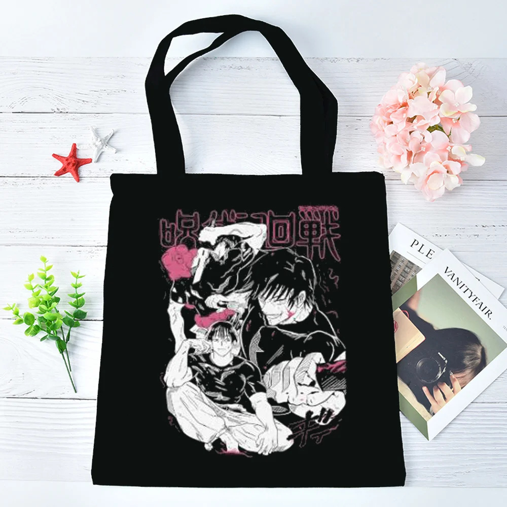 Toji Fushiguro tote bag shoulder  totebag sac cabas canvas  bolsas de tela woman