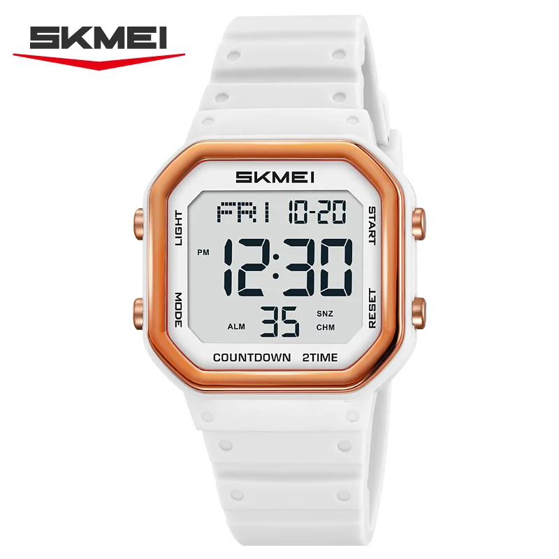 

SKMEI мужские и женские студенческие Chrono военные часыEL легкие водонепроницаемые электронные часы спортивные цифровые наручные часы Reloj Hombre