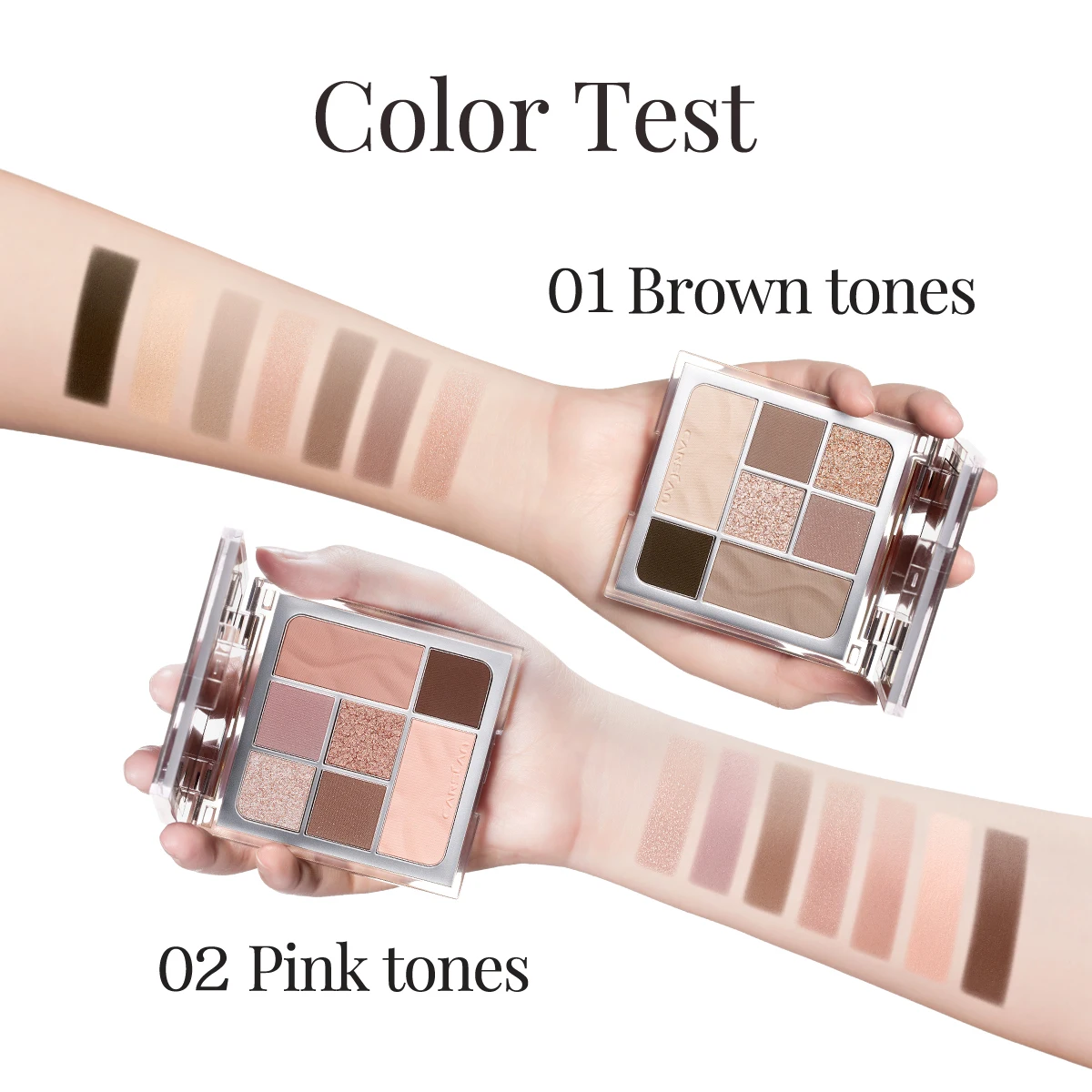 CARSLAN ソフトミストエッセンス 7 色のアイシャドウパレット長期的なグリッターシマーマットアイメイクアップ化粧品女性のための