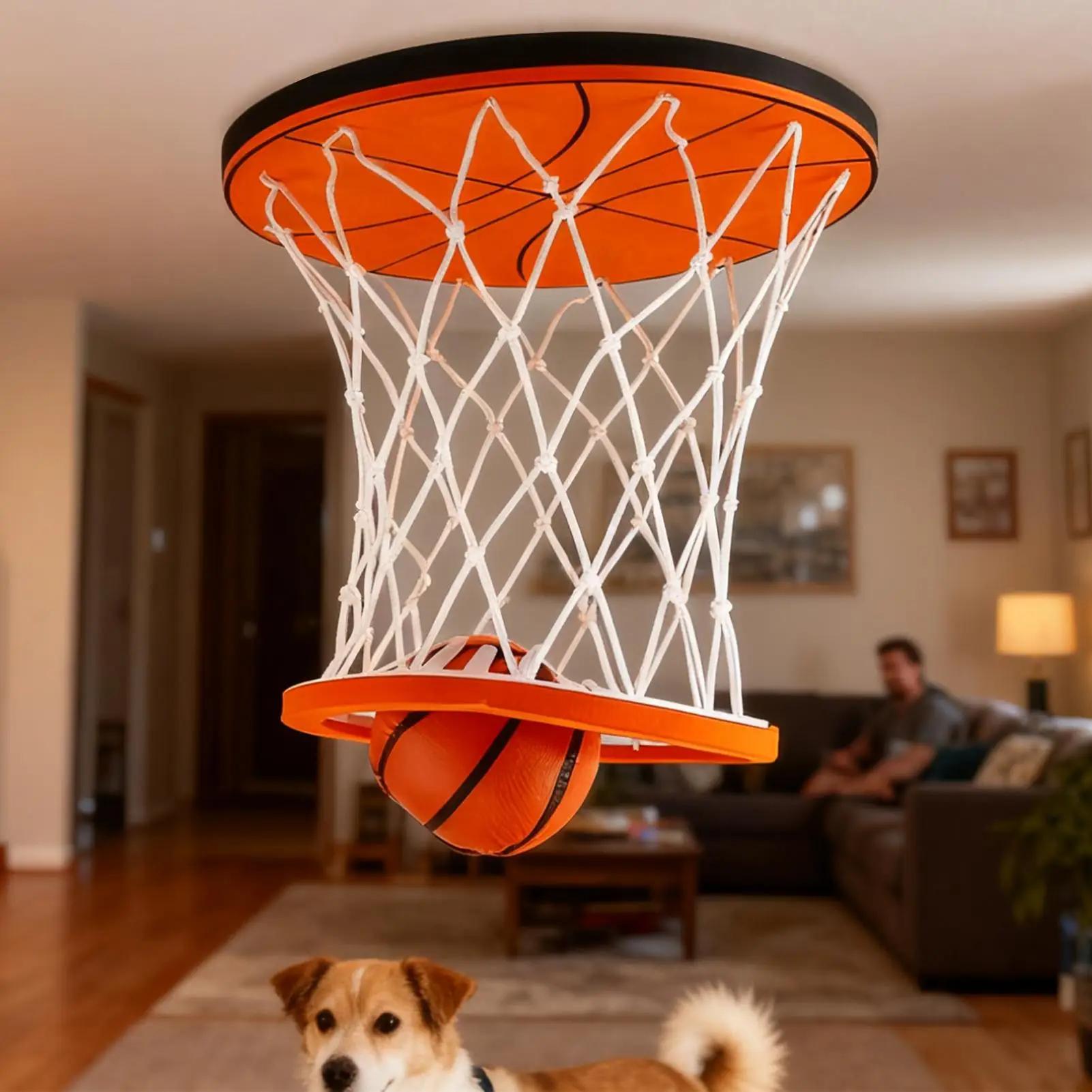 ห่วงบาสเก็ตบอลติดเพดาน เกมบาสเก็ตบอลขนาดเล็ก ของเล่นกีฬาในร่ม ของตกแต่งห้องเด็ก ของเล่นออกกำลังกายแสนสนุกสำหรับเด็กชาย เด็กหญิง และเด็กๆ