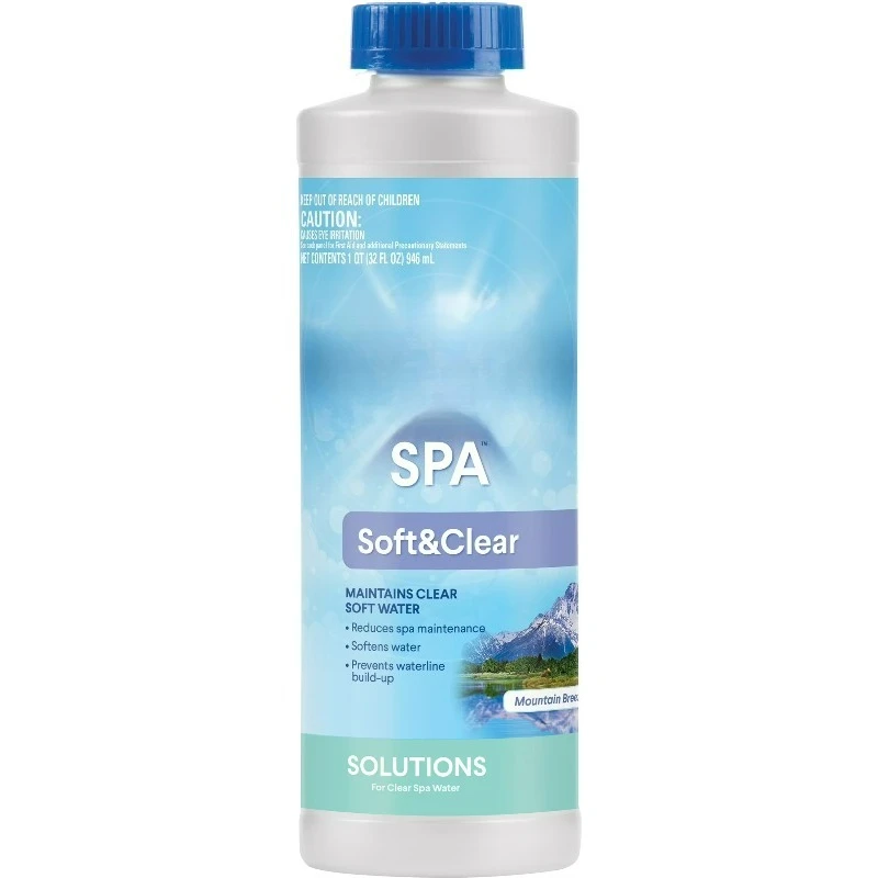 

Жидкое средство для бассейнов Spa Liquid Soft & Clear Water Solution, 2 фунта (тип химиката для бассейнов) Рекомендуемое использование в спа-салонах