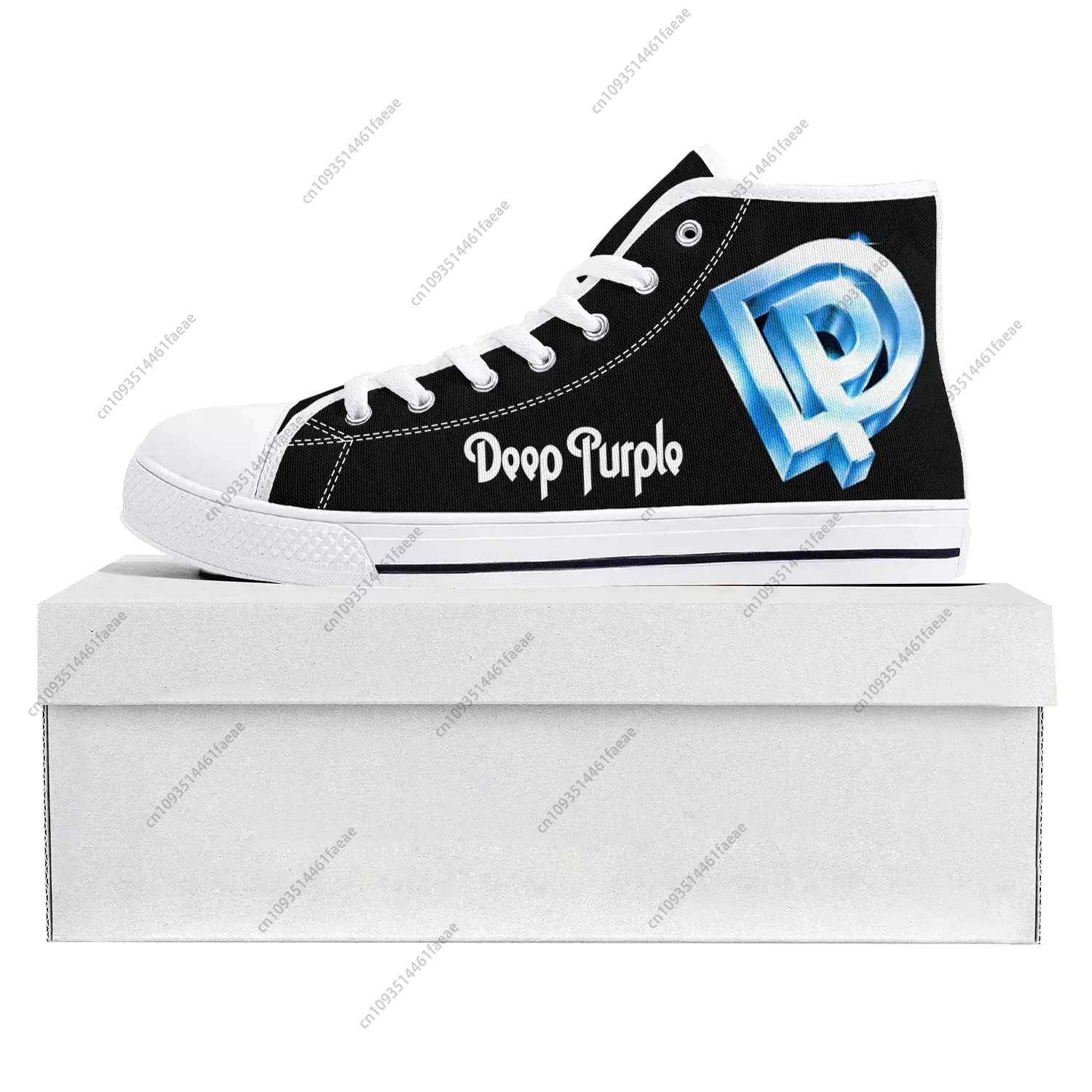 

Deep Purple Heavy Metal Rock Band High Top High Quality Sneakers Mens Womens Teenager Canvas Sneaker Couple Shoe Custom Shoe