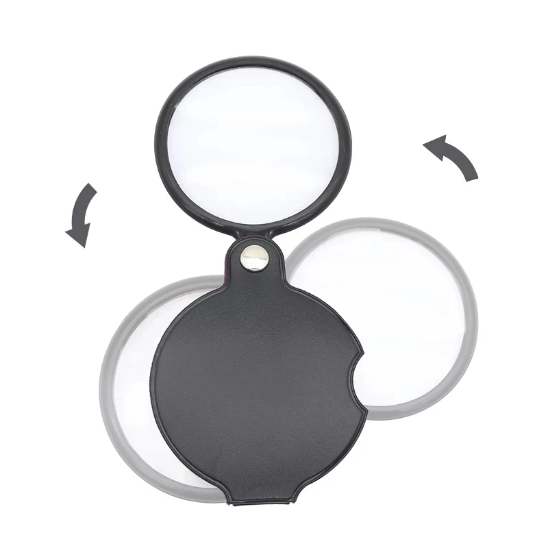 Handheld 8X professional magnifying glasses Pocket Magnifier Monocle Folding loupe Reading Magnifying Glass Jeweler magnifier