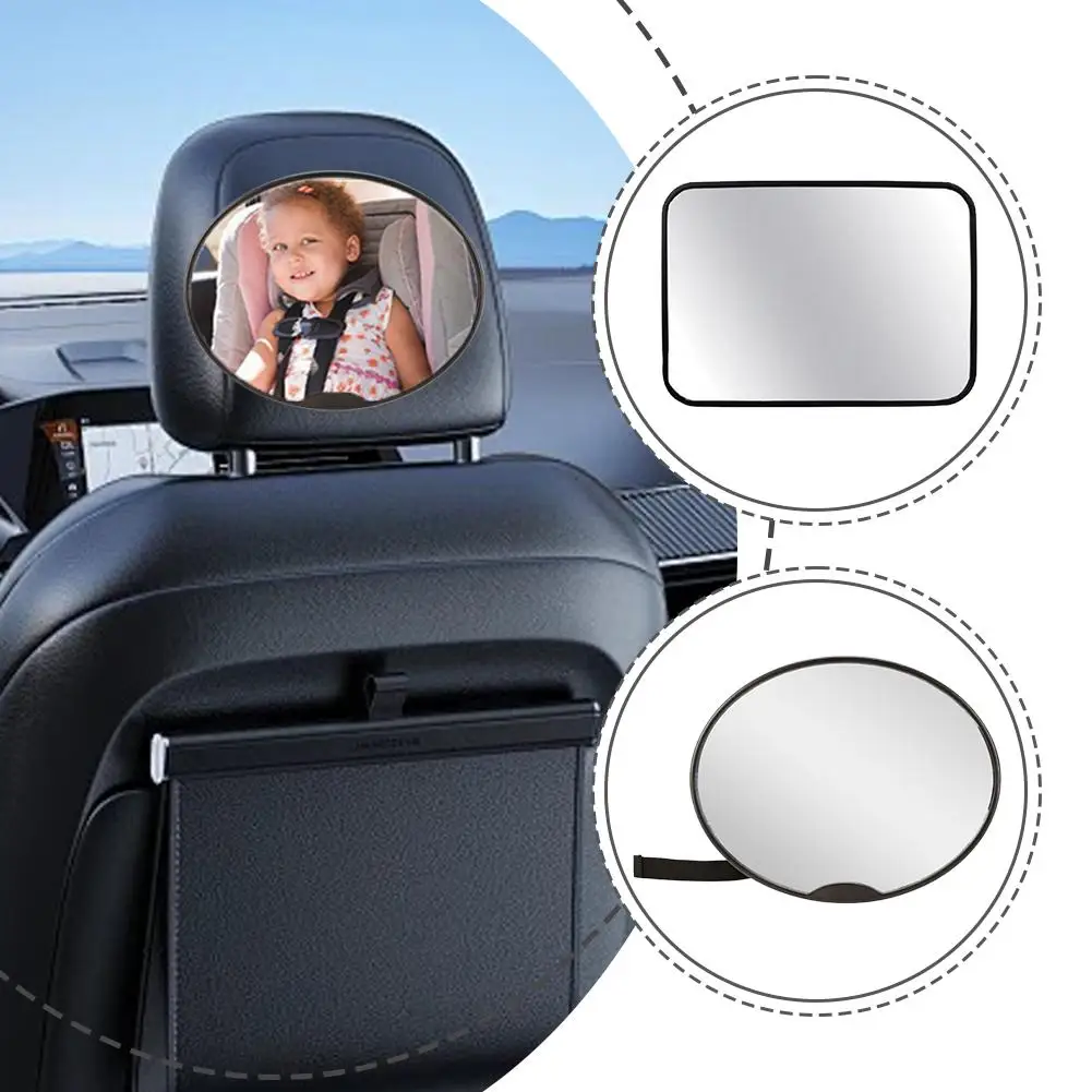 Car Baby Mirror Back Seat Child View Baby Mirror Anti-Glare Surface Car Baby Rearview Mirror For Parents Driving Safety