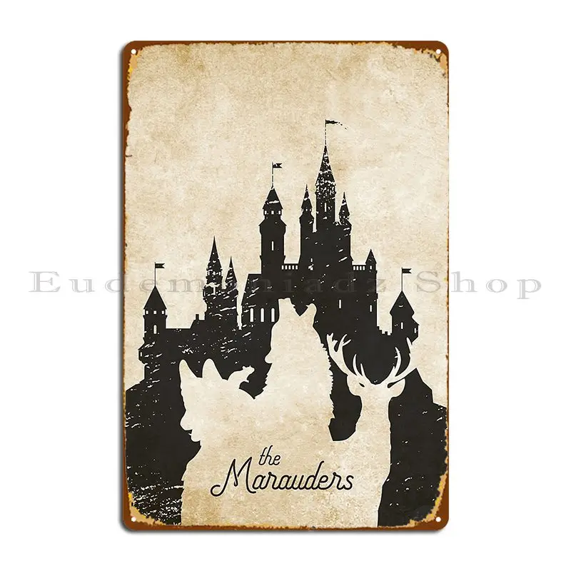 the marauders castle Metal Signs Pub Mural Club Pub Plates Designing Designing Tin Sign Poster