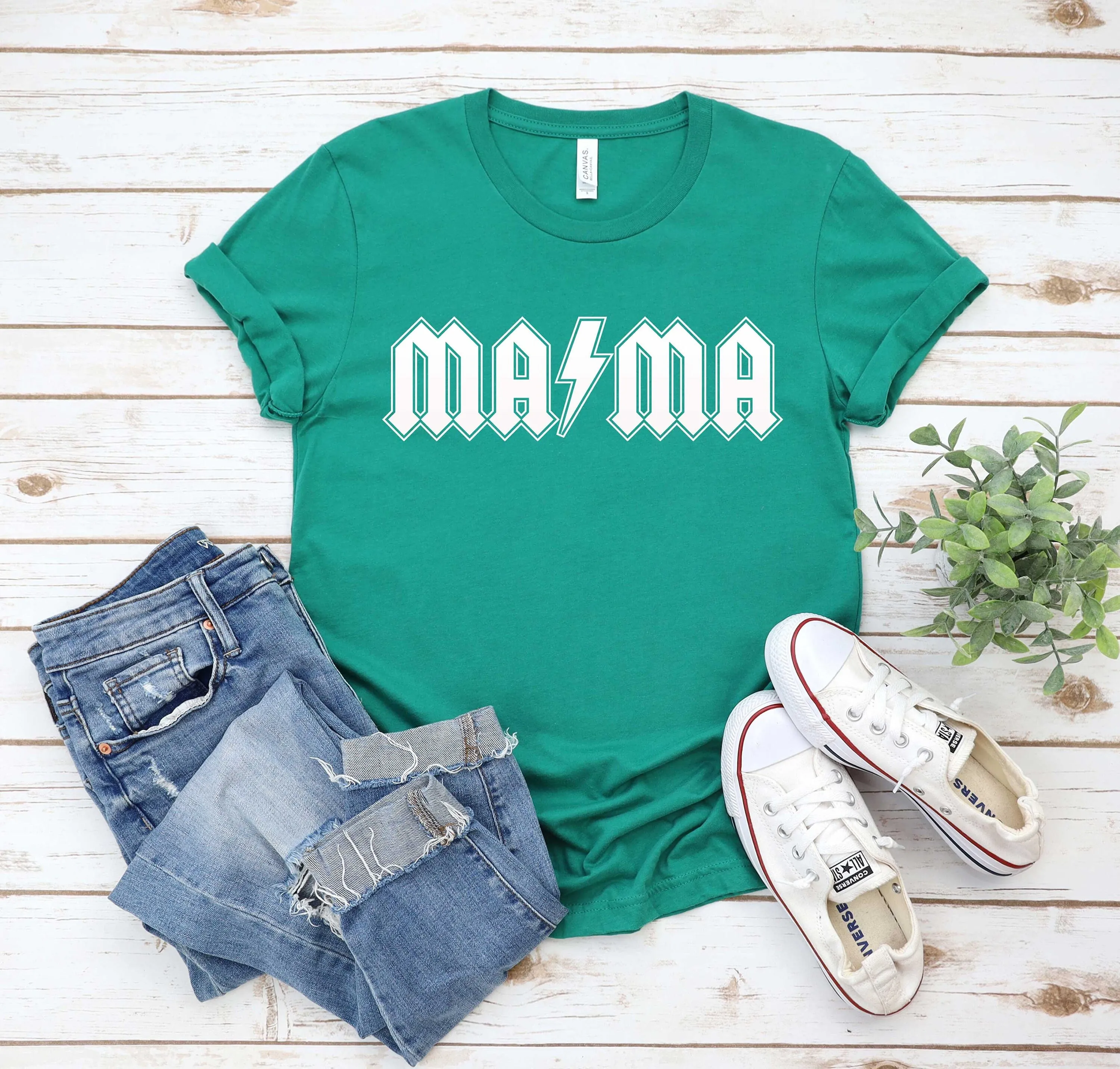 Lightening Mama T Shirt Mom Mothers Day Sweat For Grandma Girl