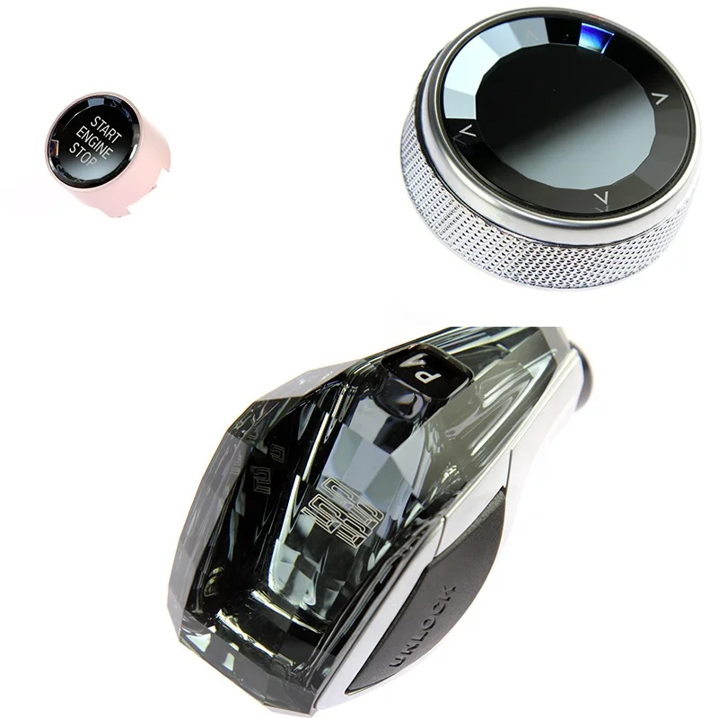 

Luxury Crystal three-piece series Gear Shift Knob for BMWS X5 Series F Chassis F15 Car accessories