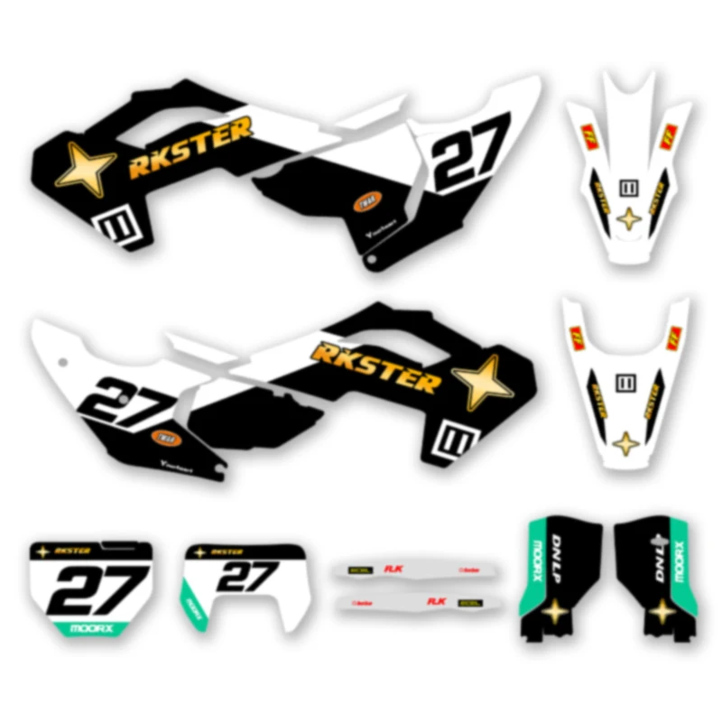 

DSMTECH Motorcycle Graphics Decal Stickers Kits For Husqvarna 2023 2024 TC FC 2024 2025 TE FE 125-450 010