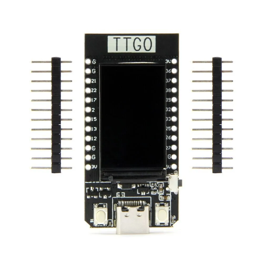 TTGO T-Display ESP32 WiFi Bluetooth Module Dual Core Microprocessor Low-Power 1.14-inch LCD Development Board for Arduino