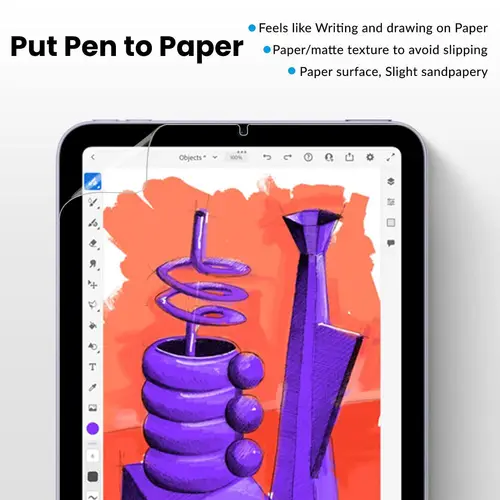 Imagen 2 del producto Protector de pantalla mate para iPad mini A17 Pro 2024 mini7 mini 6(8,3 pulgadas) escritura en papel pintura película suave