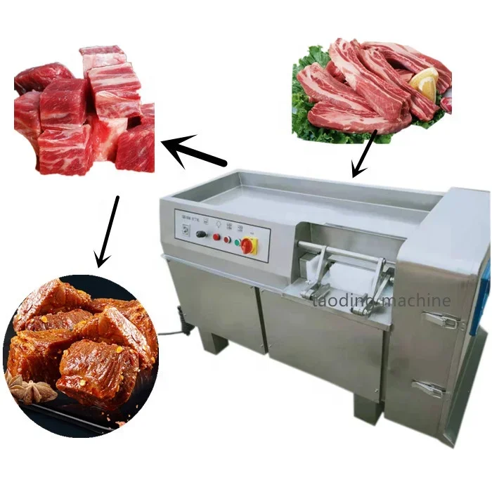 Caucedo Big Commercial Machine To Cut Frozen Meat Frozen Beef Dice Pork Skin Slicing Machine Fish Processor