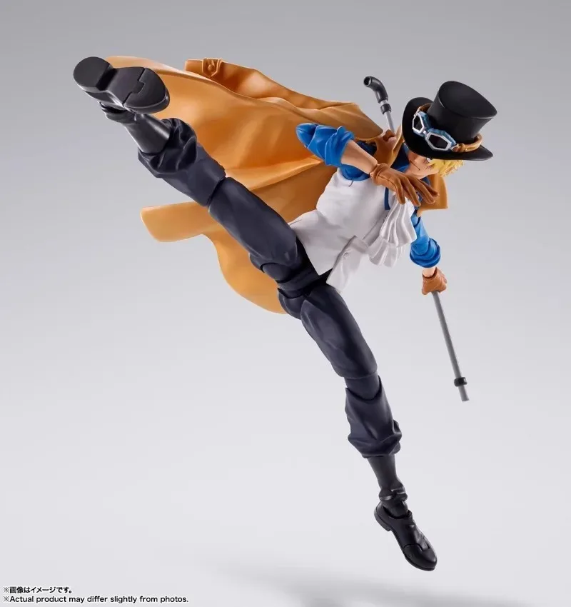 Bandai original genuíno uma peça shf shfiguarts sabo anime figuras de ação brinquedos crianças presente montagem modelo ornamentos