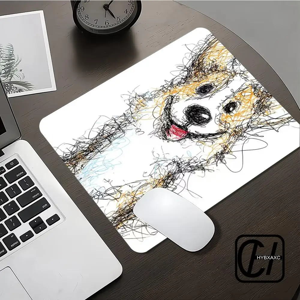 

Scribbled Little Dog HYB XXC Mouse Pad For Small Size Gaming Mouse Pad Gamer Company Keyboard Mouse Mat Carpet Computer Desk Mat