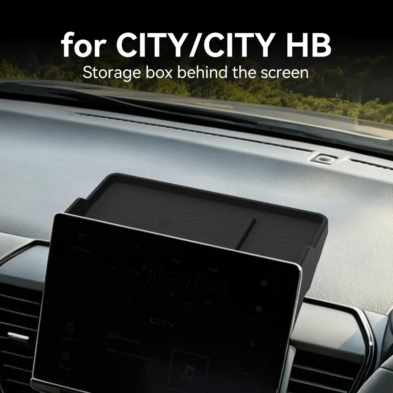 For Honda CITY /CITY HB 2026 Car Central Control Navigation Screen Rear Storage Box ETC Organizer Tray Interior Stowing Tidying