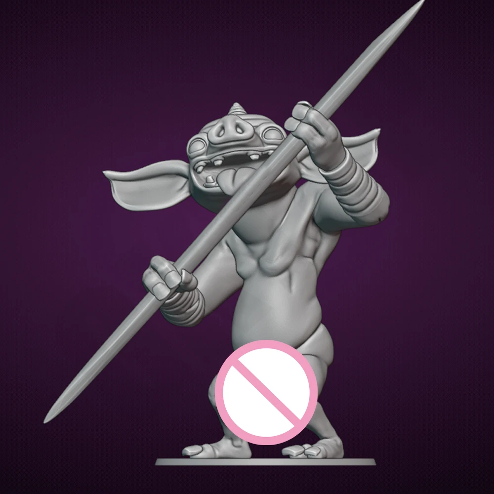 

1/24 Sexy Evil Wild Boar Futa 3D Print Model Kit Resin Model Unassembled Figure Toy Miniature Reduction Statue Unpainted Effigy