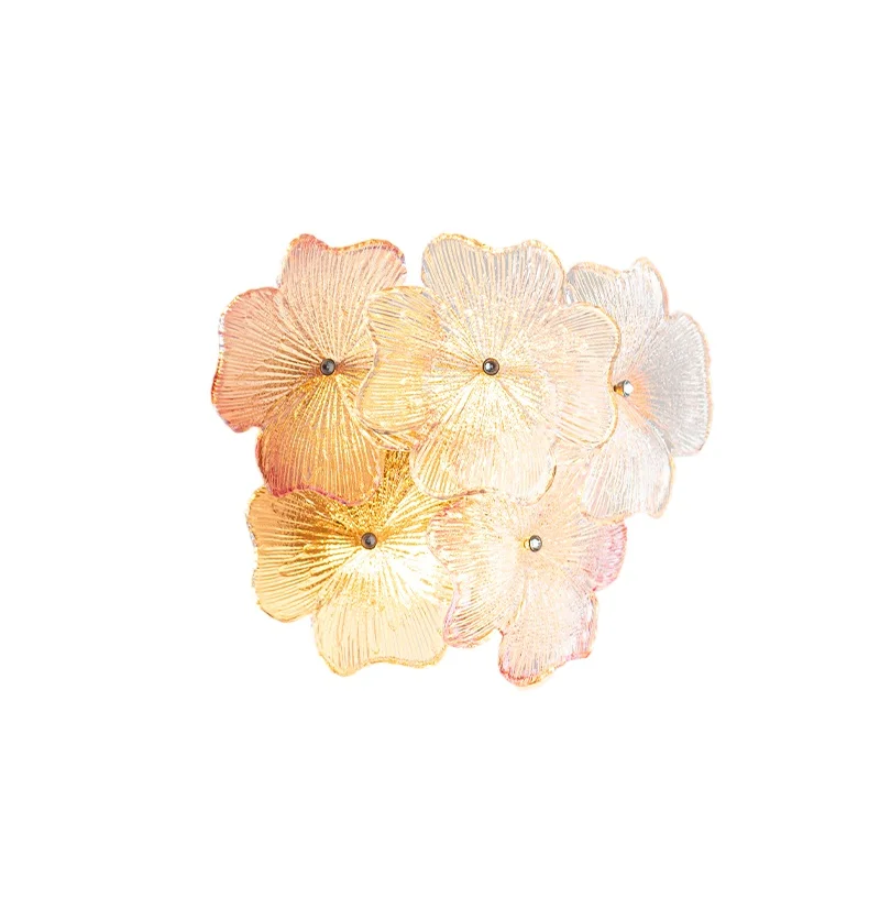 

*Cream wind four-leaf clover wall lamp bedroom bedside lamp decoration French sofa aisle lamp new