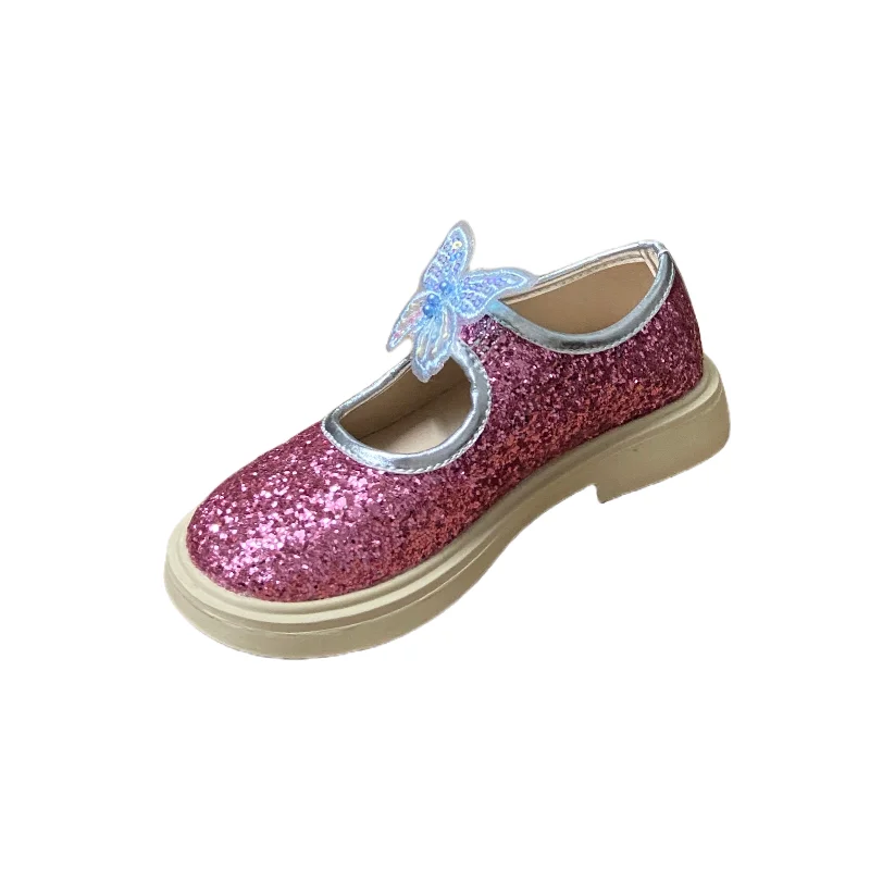 

Детские туфли Jinyu в форме бабочки, модные, кожаные, для активного отдыха, легкие, на липучках, для девочек 3-16 лет