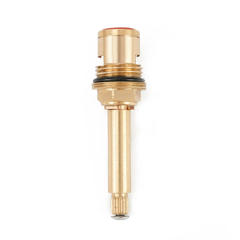 Hot Water Valve Core Shower Bath Tap Valve Cartridge Quarter Turn Flow Long Tall Stem Insert Copper Body Grinding Disc