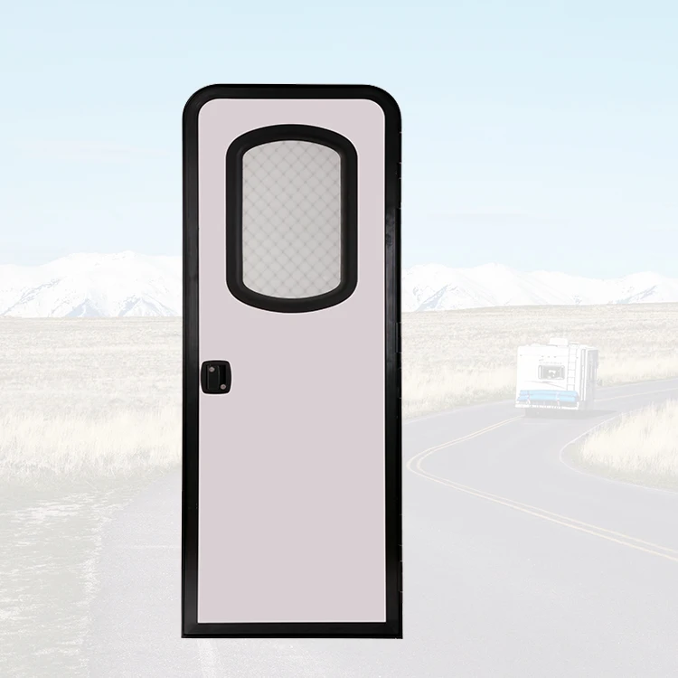 

RV Caravan Entry Door with Screen and Tempered Glass 620*1800 mm for Used Car Replacement Door,Custom sizes