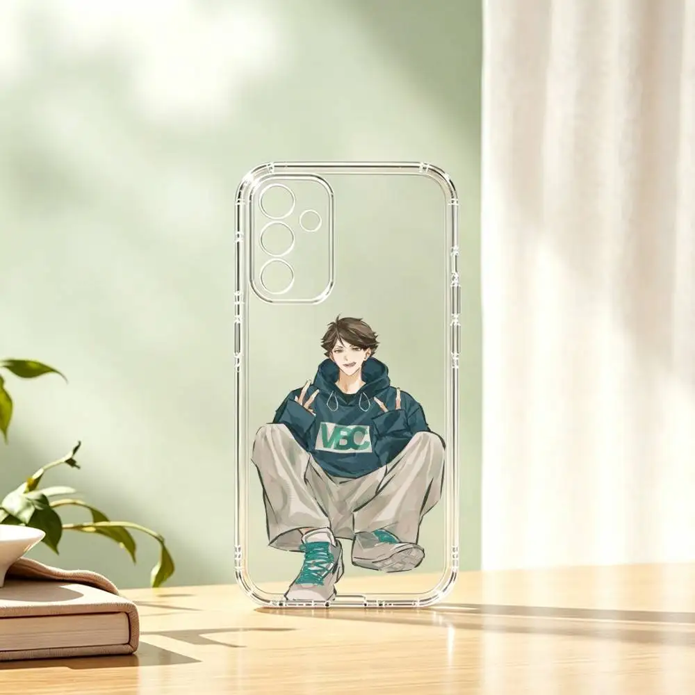 Anime H-Haikyu Toru Oikawa  Phone Case For SamsungA10,12,20,21S,30,31,40,50,51,52,70,71 Transparent Cover