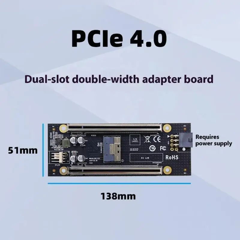652F PCIe .0 Bifurcation Board Enables Expansion For Storage And Cards