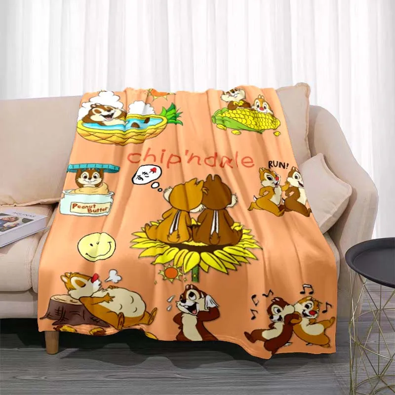 

3D Printing Cartoon Cute Chip 'n' Dale Blanket Children's Soft and Comfortable Nap Sleeping Blanket