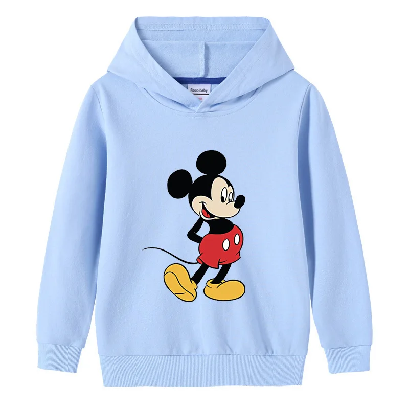 

MINISO Disney Mickey Mouse and Donald Duck 2023 Fall Outing Cartoon Boys and Girls Hooded Sweatshirt