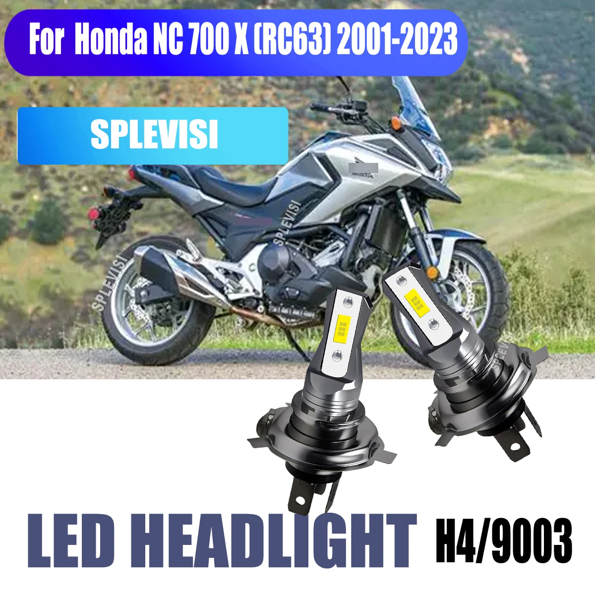 

H4 9003 LED Xenon White Headlight Bulbs Shock Resistant - artículos de moto For Honda NC 700 X (RC63) 2001 2002 2003 2004-2023