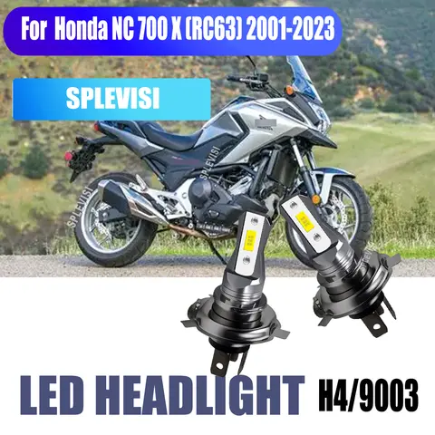 H4 9003 LED Xenon White Headlight Bulbs Shock Resistant - artículos de moto For Honda NC 700 X (RC63) 2001 2002 2003 2004-2023