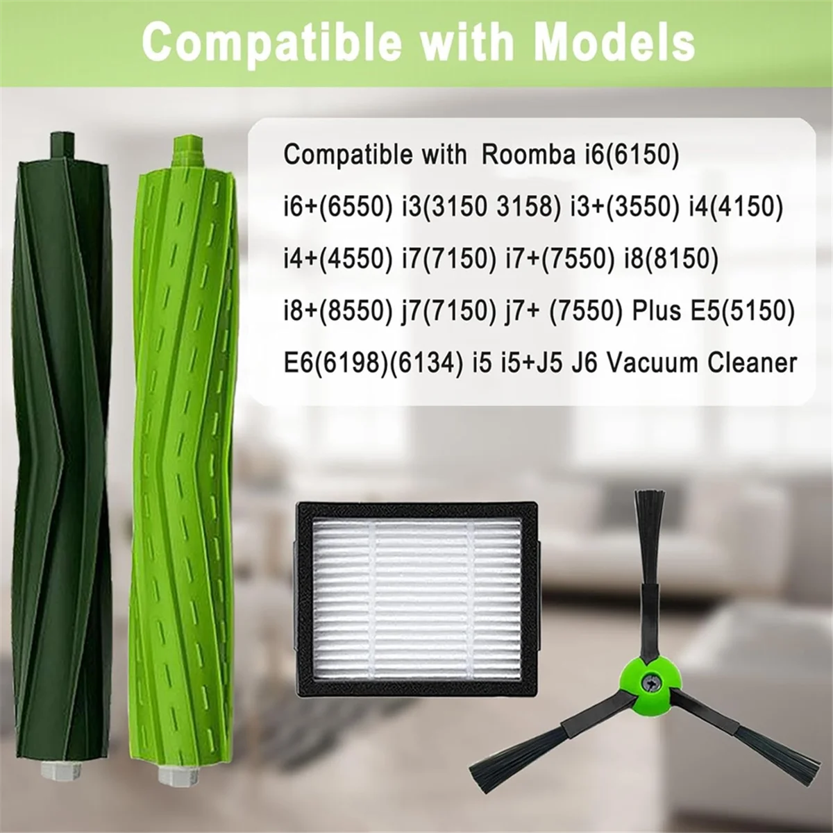 FZFZ I3 I3+ I7 I7+ I4 I6 I6&I8 I8+/Plus E5 E6 E7 J7 I,E &J 시리즈 진공 부품 롤러 사이드 브러쉬 필터