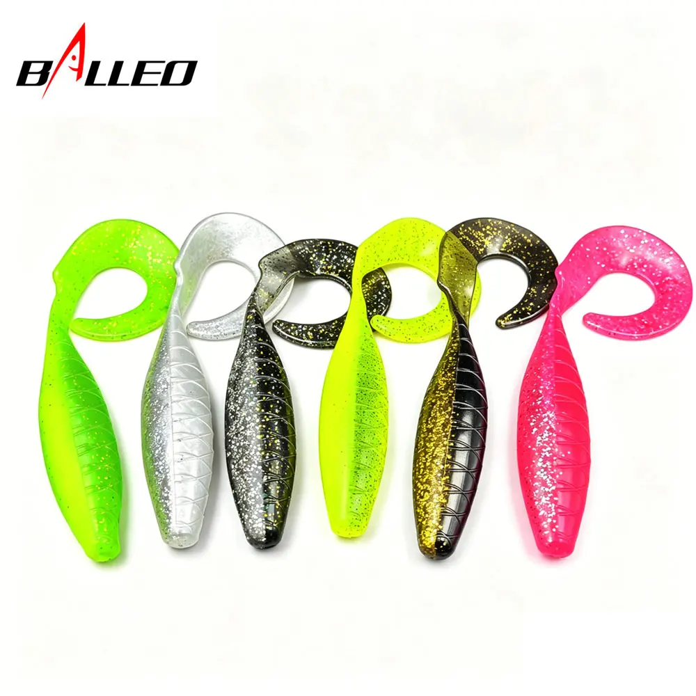 

BALLEO 2PCS Soft Fishing Lures, 16cm/23g Shad Swimbait, High Elastic Silicone Bait for Freshwater Saltwater Perch Bass Fishing