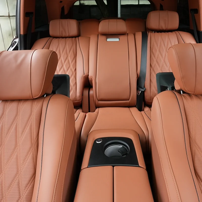 Full-Car Seat Covers Replacement for Mercedes-Benz GLS63 -- Bentley Brown