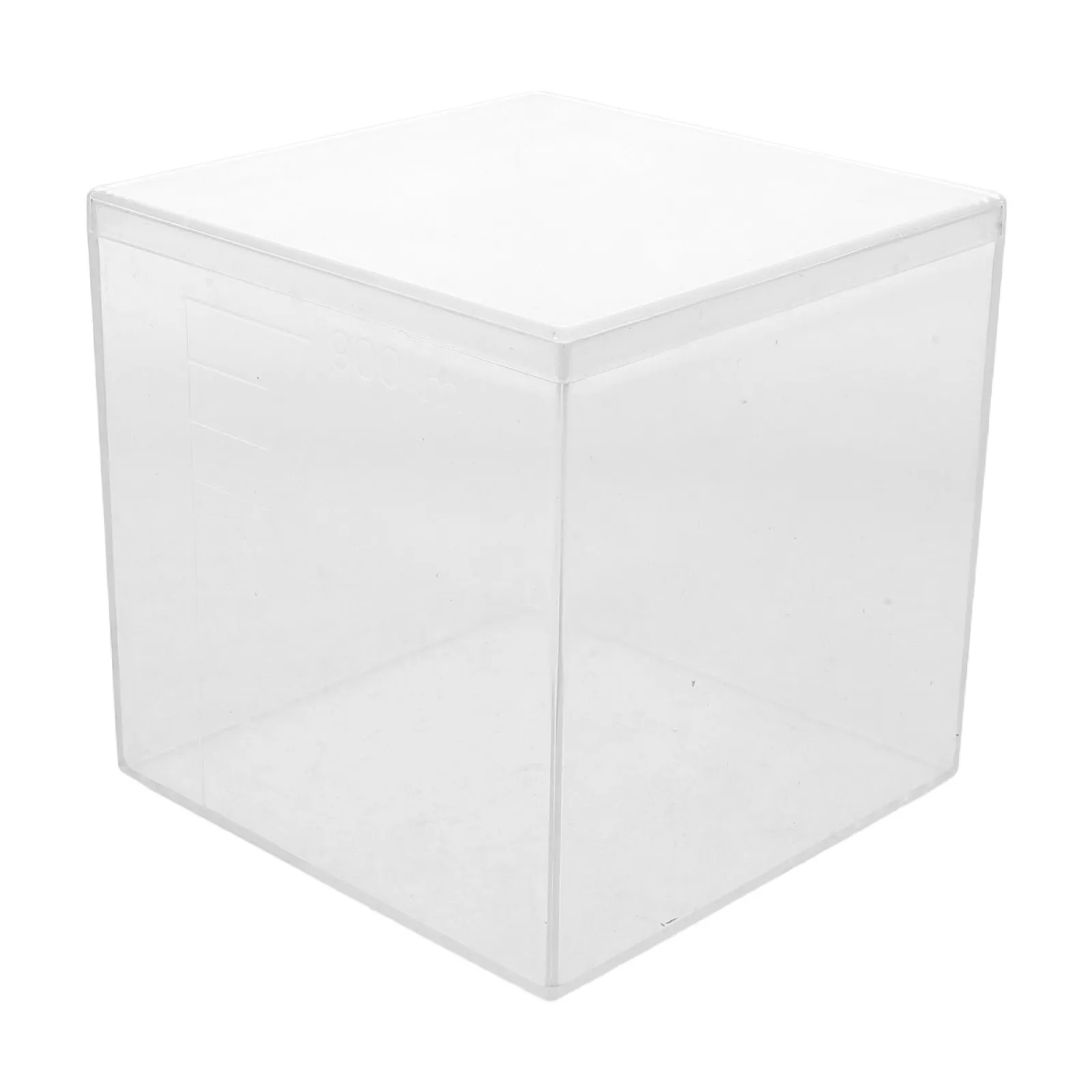 Transparent Volume Box 1000 Ml Clear Capacity Cube Classroom Math Aid Hands on Learning Liquid Measurement Tool