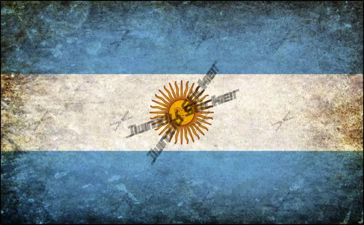 روزاريو بوينس آيرس أرجنتين مدينة البيضاوي أعلام الفينيل ملصقات كرة القدم الأرجنتينية مع الملحقات الخارجية للخريطة الوطنية