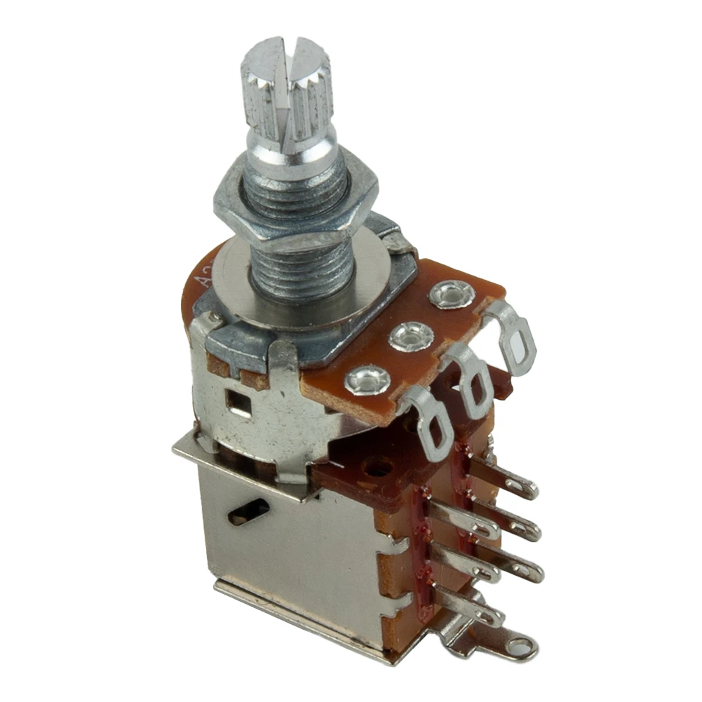 Electric Guitar Push Pull Potentiometer with Long Split Shaft A250K B250K A500K B500K for Series/Parallel Wiring