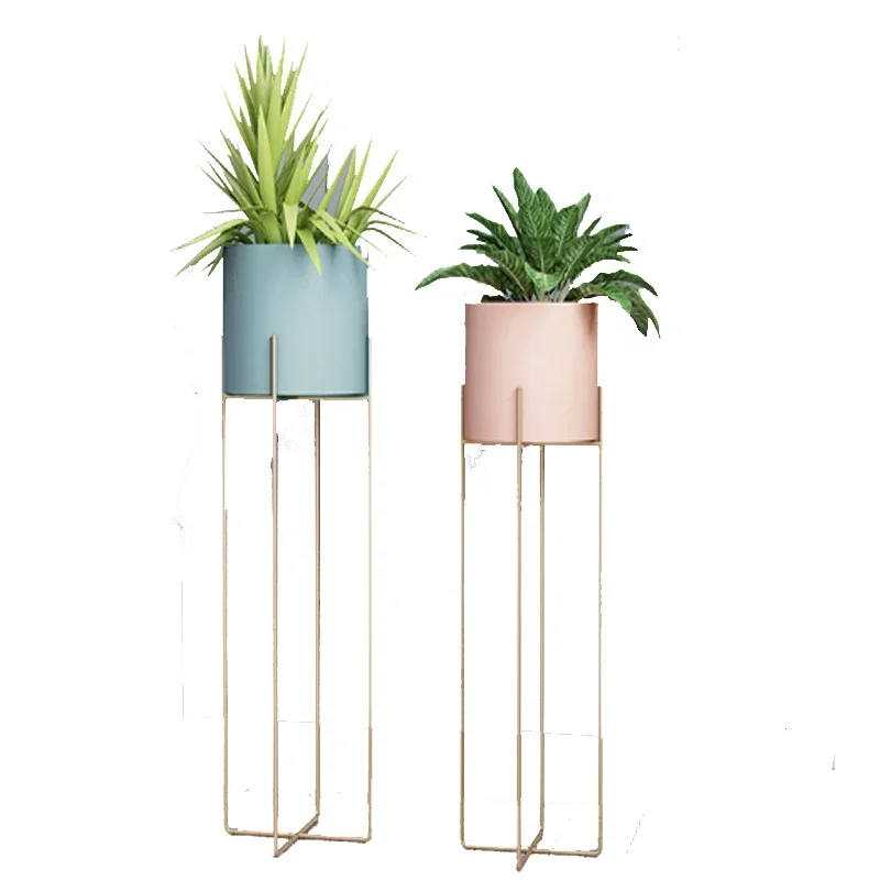 

plant shelf flower stand Nordicmodern minimalist greensucculent floor-standing iron plant rack sbalcony garden office decoration