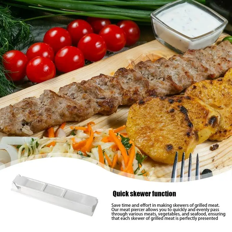 Kebab Maker Kabob Skewers Efficient Sturdy Kebab Maker Machine Kabab Stick Skewer Machine Portable Compact Kabab Skewer For Back