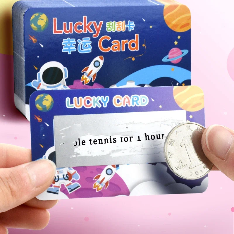 50 Pcs PVC Scratch-Off Stickers for Party Games, Crafts, and Stationery Fun -DIY Projects