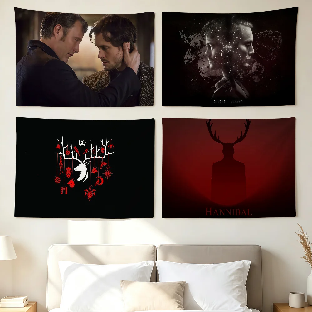 H-Hannibal Hot TV Flag Wall Decorations Home Decor Suitable For Living Rooms Bedrooms Dormitories Parties And Holidays