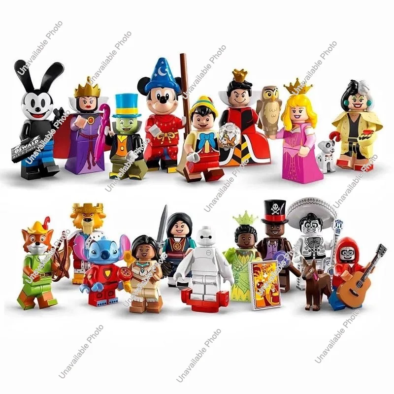 Figuras de acción de películas de Disney, bloques de construcción, juguete de Minnie, Mickey, Pinocho, Jiminy Cricket, juguetes MINI para niños, bloques coleccionables