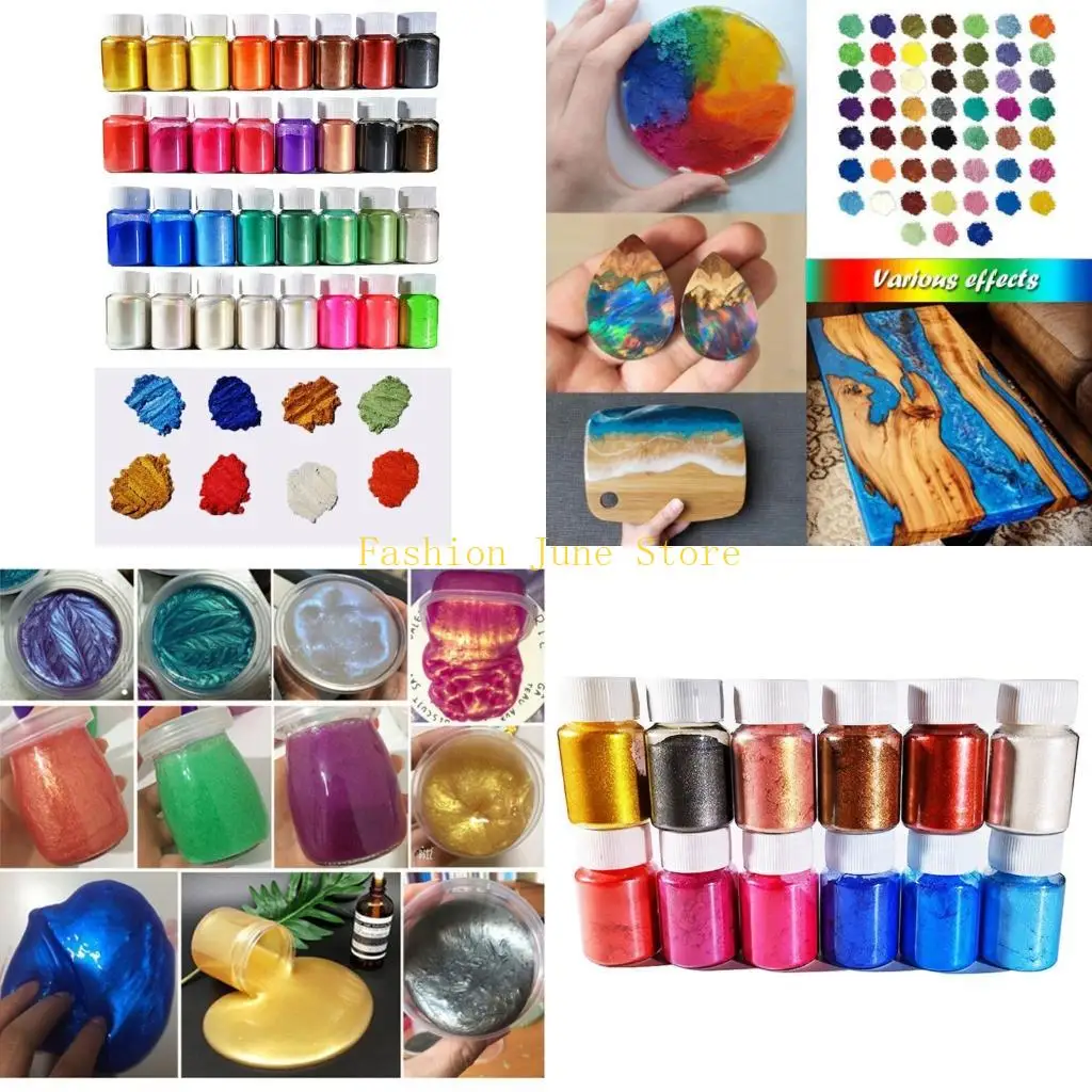 

N5KA DIY Craft Natural Mica Mineral Powder Epoxy Resin Dye Pearlescent Pearl Pigment