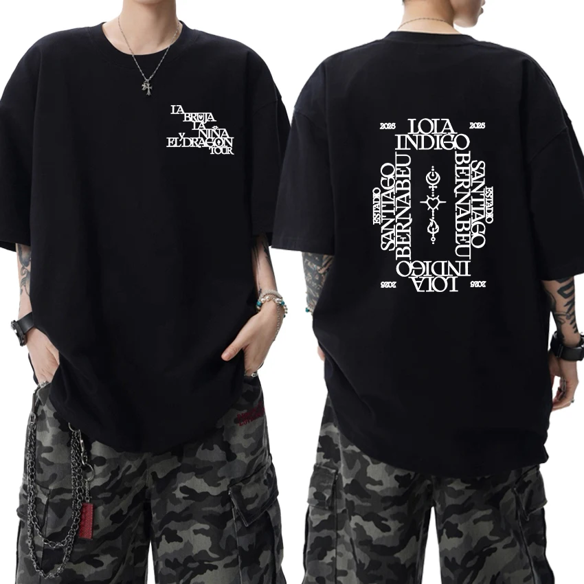 

Summer Lola Indigo 2025 Tour Graphic Double Sided Printed Tee shirt 100% Cotton Men Women Fashion Oversized short sleeve t-shirt