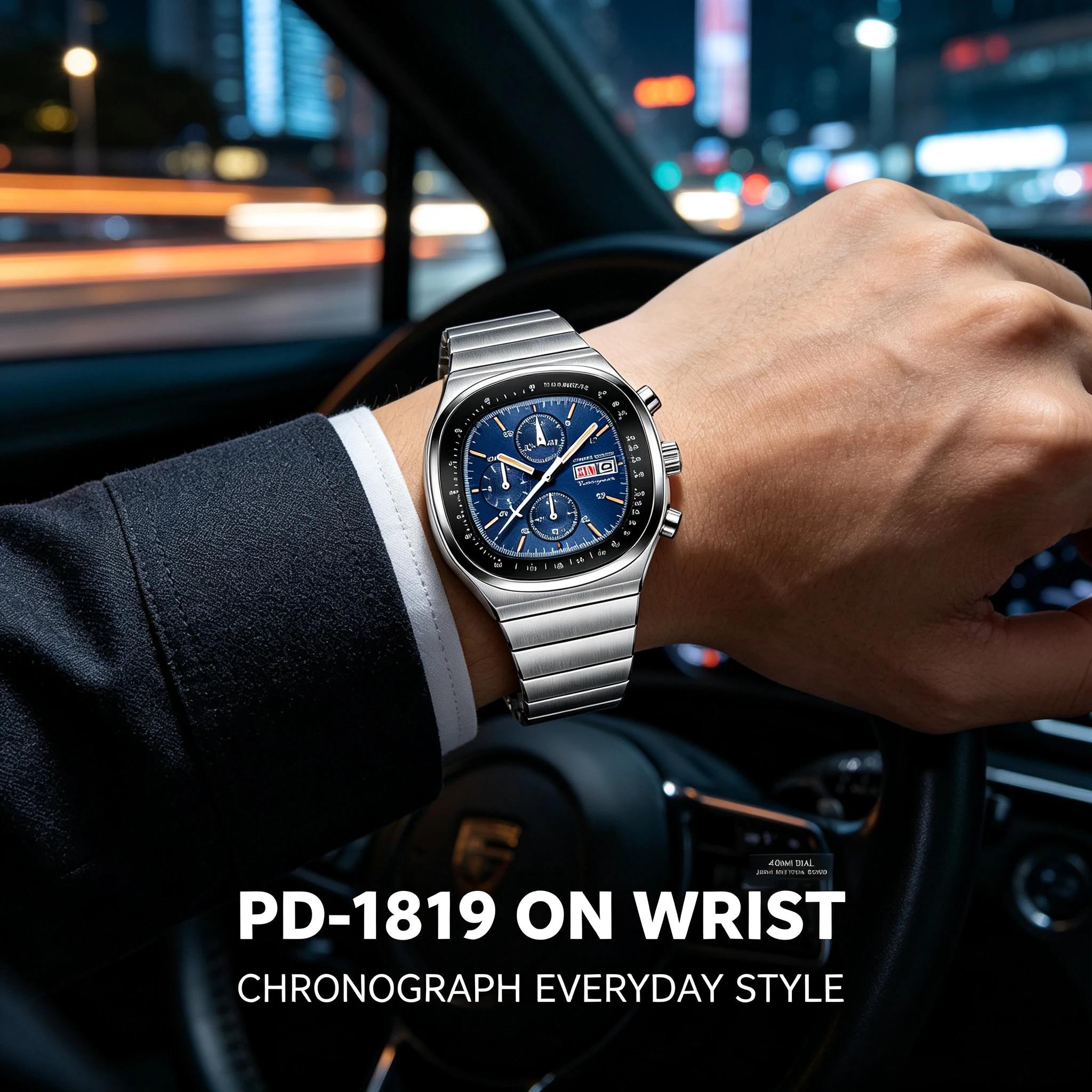 ★コタイサチポウサ★(大) PAGANI DESIGN Men's Luxury Chronograph Watch PD-1819 Japan Miyota