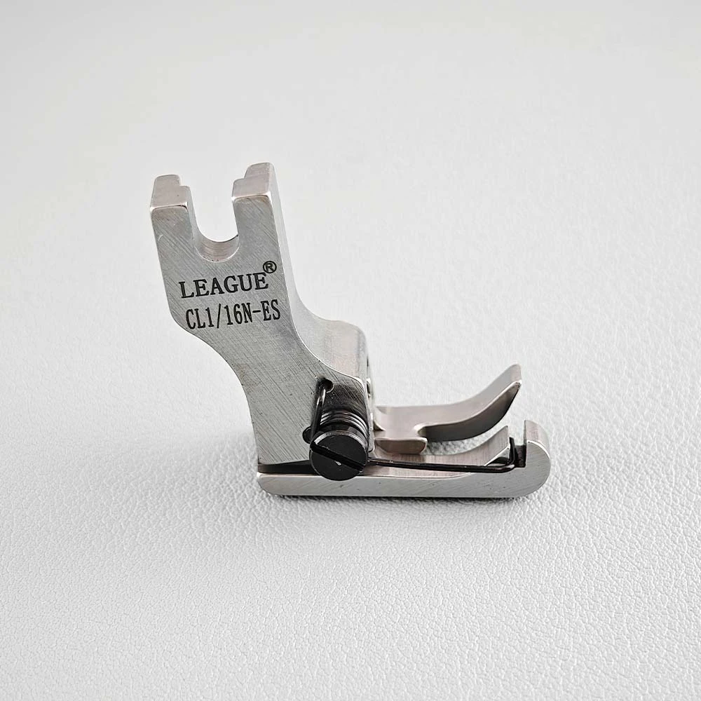 CL1/16N-ES 2mm Compensating Foot Left for Flat sewing machine Parts Shirt Press Collar Pressing Edge Topstitching Hemmer Foot