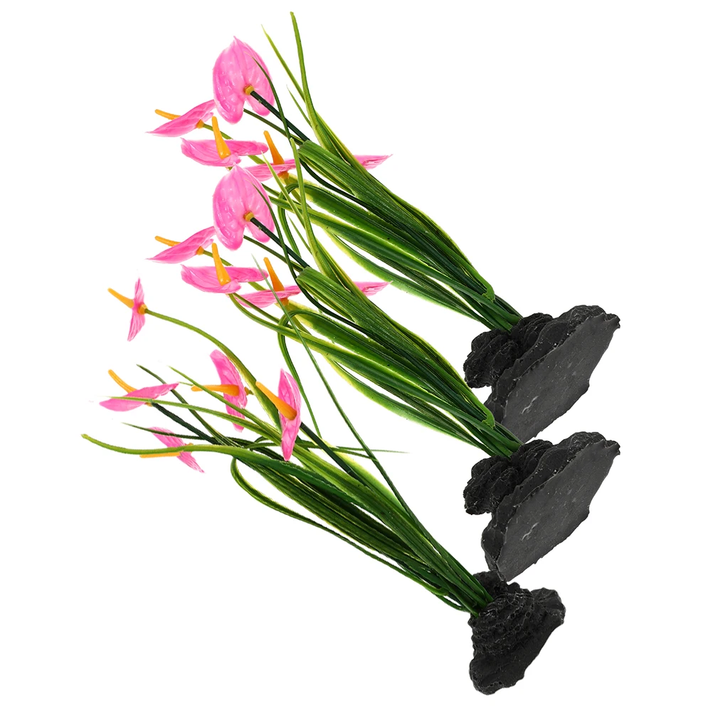 

3pcs Sashimi Plate Flower Adornment Plastic Restaurant Home Decor Sushi Dish nament Lightweight Practical Kitchen Bar