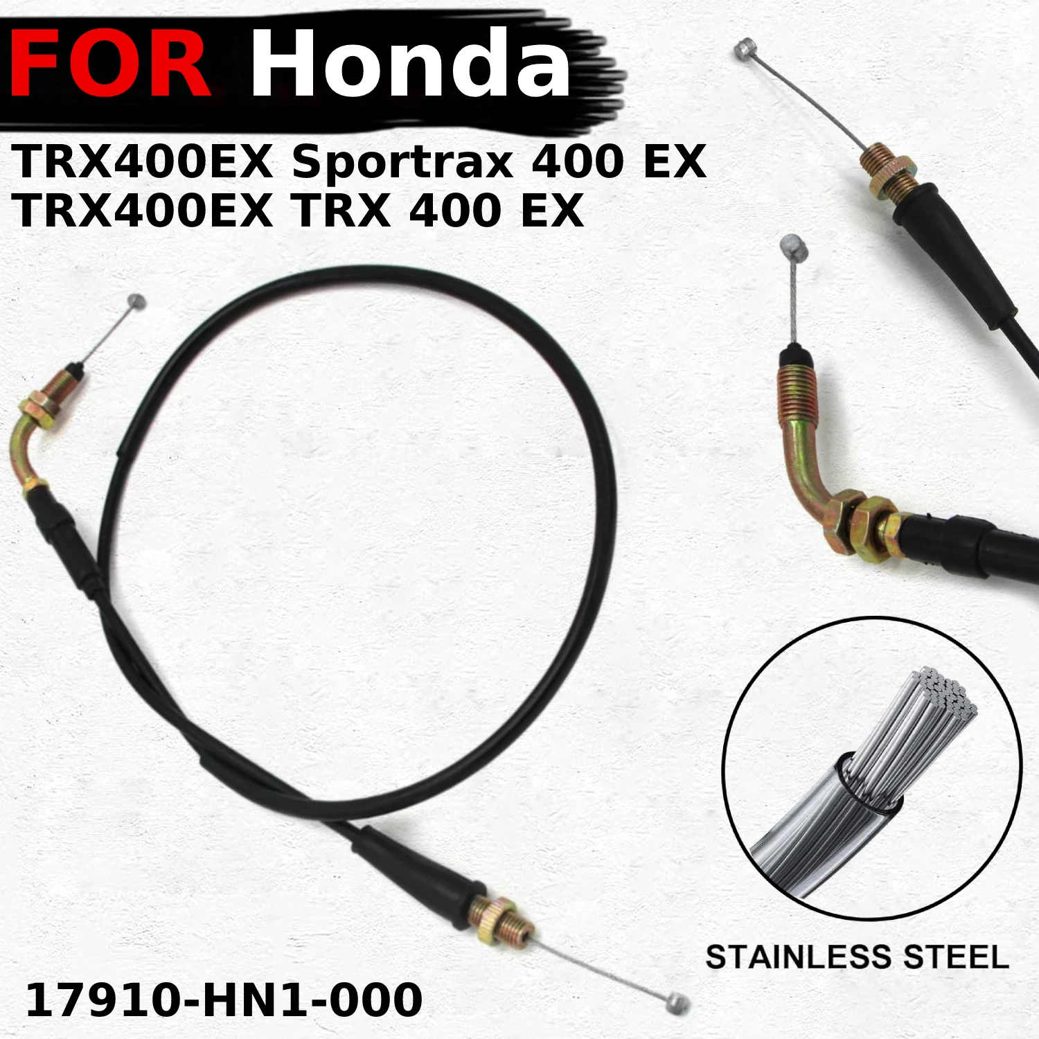 

Engine Throttle Line Motorcycle Throttle Cable Scooter Accelerator Cables For Honda TRX400EX Sportrax 400 EX TRX 17910-HN1-000