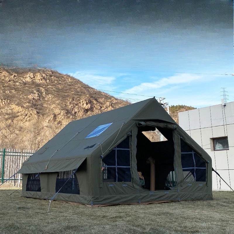 Outdoor camping 3-4 people automatic inflatable camping camp starry sky tourism cotton