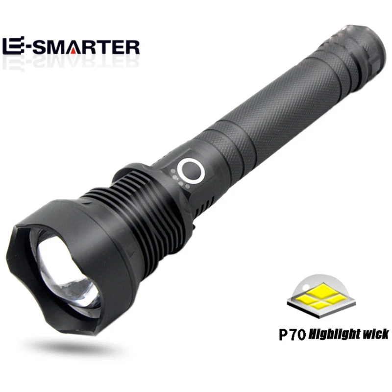 ESMARTER P70 Wick LED Flashlight USB Rechargeable Multi-Purpose Outdoor Lighting Tools