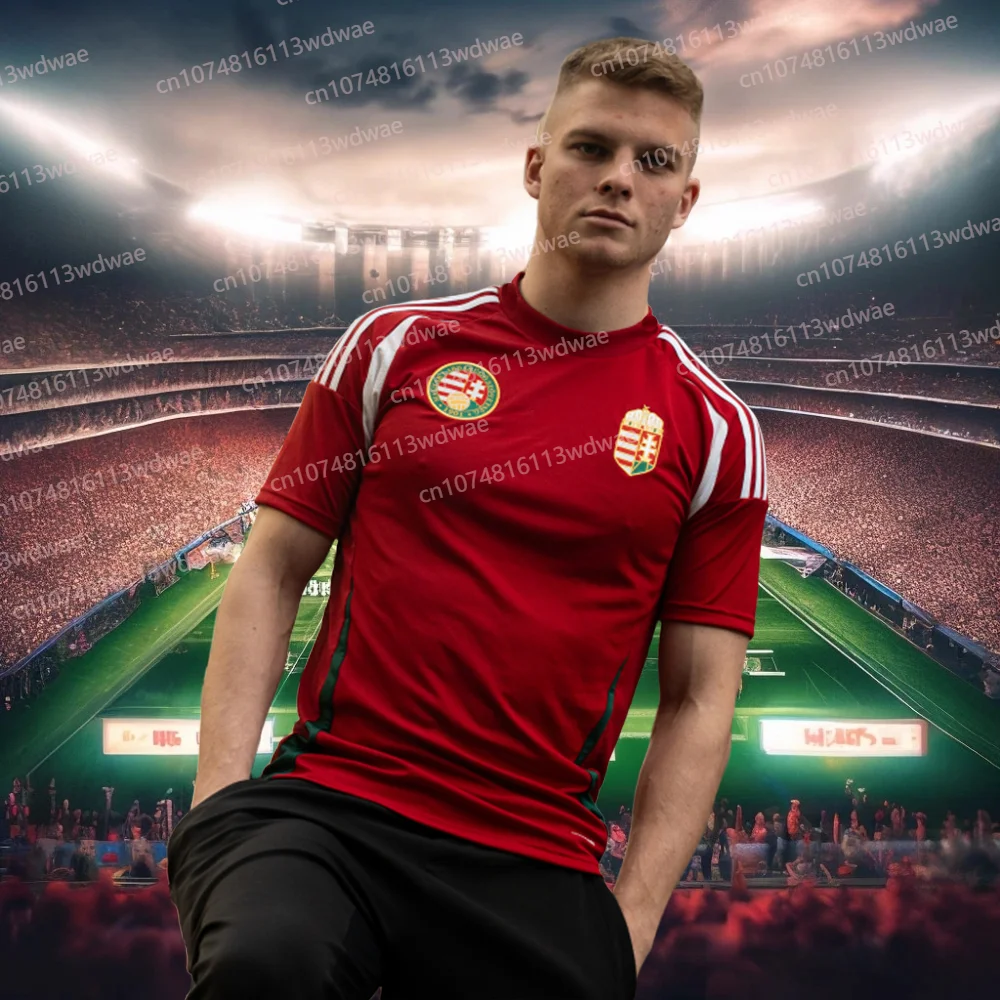 

T-shirt For Men Hungary Football Jersey Short Sleeve Quick training uniform Jersey Man Sports Football Jersey Boy Green Field